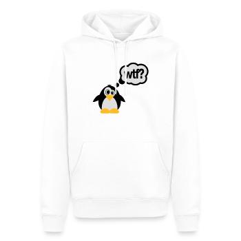 pinguine wtf - Männer Premium Bio Hoodie - Weiß - Vorne - Nico (187cm)