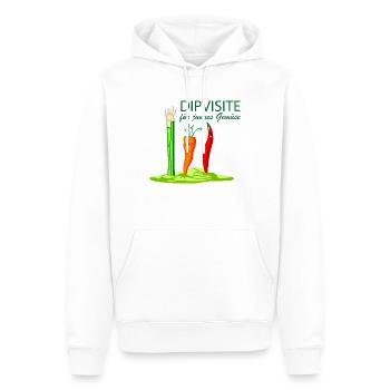 Junges Gemüse zum dippen. - Männer Premium Bio Hoodie - Weiß - Vorne - Nico (187cm)