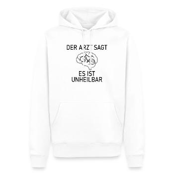 Triathlon Swim Bike Run - Männer Premium Bio Hoodie - Weiß - Vorne - Nico (187cm)