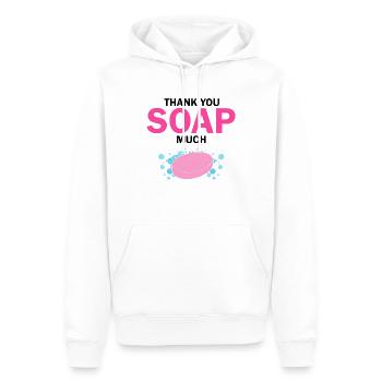 Homemade soap design for oil soap making - Men’s Premium Organic Hoodie - white - Front - Nico (187cm)