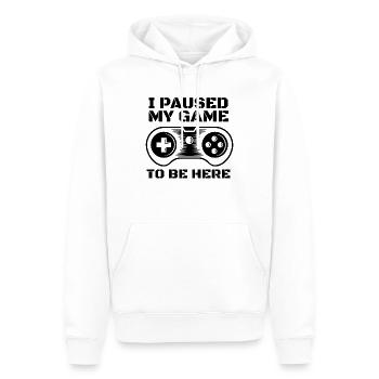 Citation de joueur Gamer Funny Gaming Gift Gambling - Sweat à capuche Premium bio Homme - blanc - Devant - Nico (187cm)