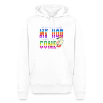 So Good With My Rod I Make Fish Come Funny Fisher - Men’s Premium Organic Hoodie - white - Front - Nico (187cm)