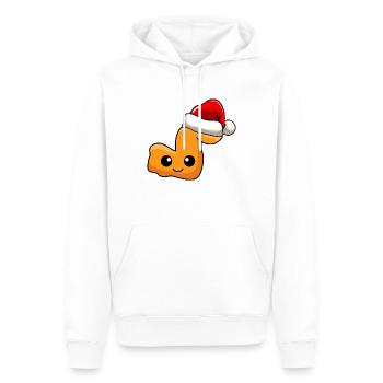 Chicken Wings Weihnachten Comic Xmas - Männer Premium Bio Hoodie - Weiß - Vorne - Nico (187cm)