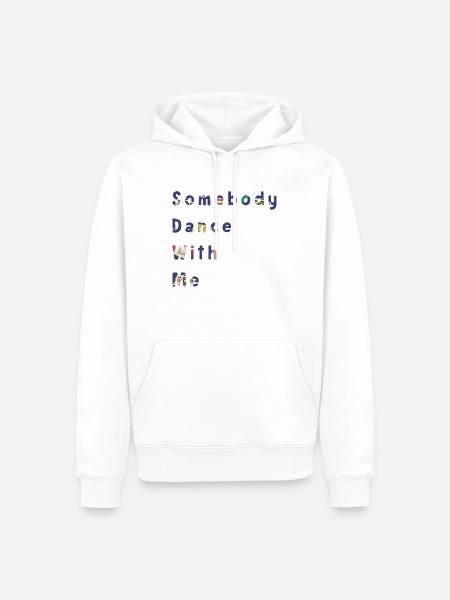 Somebody dance with me - Männer Premium Bio Hoodie - Weiß