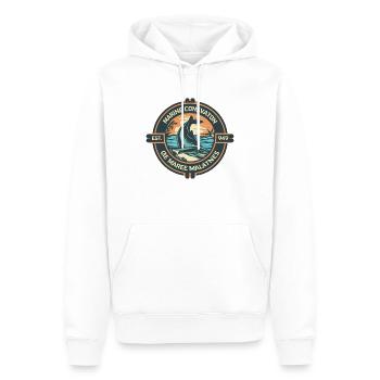 Meeresschutz - Männer Premium Bio Hoodie - Weiß - Vorne - Nico (187cm)