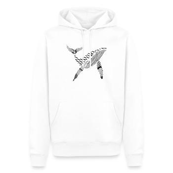 Right whale - Men’s Premium Organic Hoodie - white - Front - Nico (187cm)
