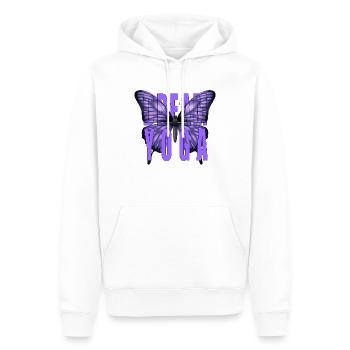 Traum-Yoga - Männer Premium Bio Hoodie - Weiß - Vorne - Nico (187cm)