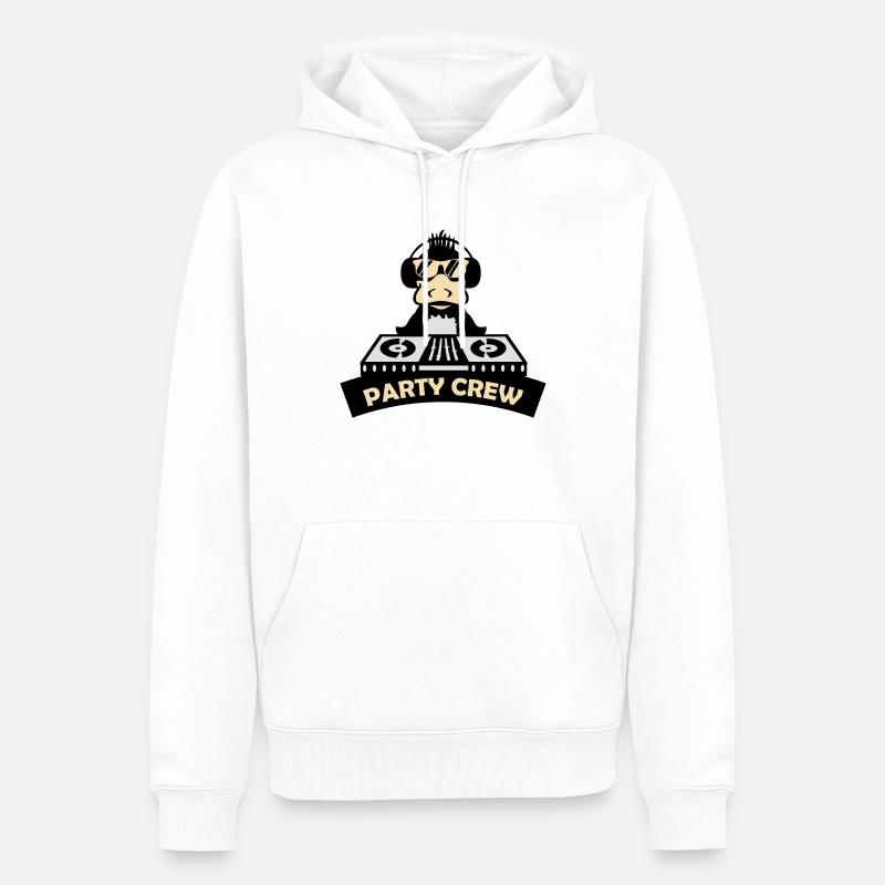 Équipe de fête de canard - Sweat à capuche Premium bio Homme - blanc