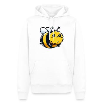 Bourdon - Sweat à capuche Premium bio Homme - blanc - Devant - Nico (187cm)