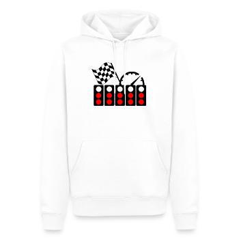 Race car light start - Men’s Premium Organic Hoodie - white - Front - Nico (187cm)
