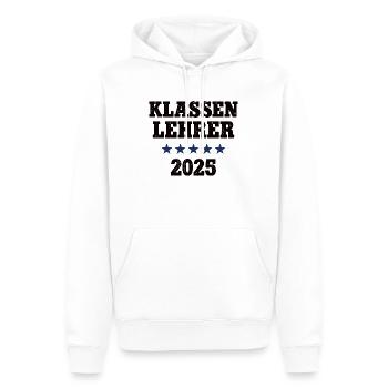Klassen Lehrer 2025 Leiter Schule Klassenlehrer - Männer Premium Bio Hoodie - Weiß - Vorne - Nico (187cm)