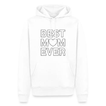 Meilleure maman jamais conception de cœur à colorier - Sweat à capuche Premium bio Homme - blanc - Devant - Nico (187cm)