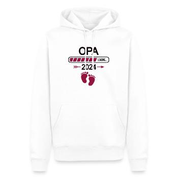 Opa Loading 2024 Ich Werde Opi Großvater Werden - Männer Premium Bio Hoodie - Weiß - Vorne - Nico (187cm)