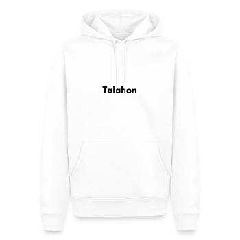 Talahon - Männer Premium Bio Hoodie - Weiß - Vorne - Nico (187cm)