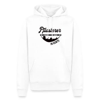 Pflasterer in Rente Rentenbeginn Pflasterei Chef - Männer Premium Bio Hoodie - Weiß - Vorne - Nico (187cm)