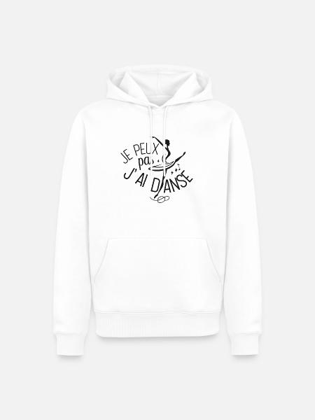 I can't I danced - Men’s Premium Organic Hoodie - white