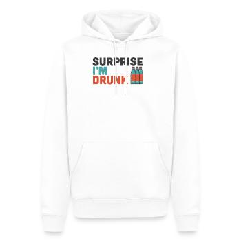 Surprise I'm Drunk Drinking Fourth Of July Gift - Männer Premium Bio Hoodie - Weiß - Vorne - Nico (187cm)