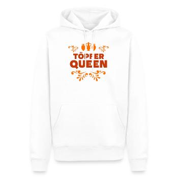 Töpfer Queen - Männer Premium Bio Hoodie - Weiß - Vorne - Nico (187cm)