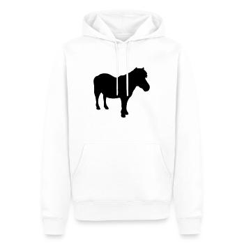 Pony Shetty - Männer Premium Bio Hoodie - Weiß - Vorne - Nico (187cm)