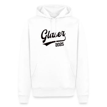 Glaser Beruf Glaserei Lehre Lehrling Meister 2025 - Männer Premium Bio Hoodie - Weiß - Vorne - Nico (187cm)