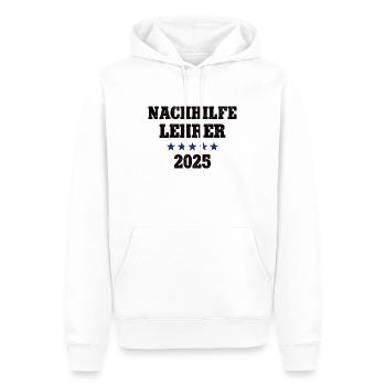 Nachhilfelehrer 2025 Lehrer Schule Nachhilfe - Männer Premium Bio Hoodie - Weiß - Vorne - Nico (187cm)