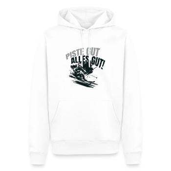 Piste gut alles gut witzige Ski Sprüche Apres Ski - Männer Premium Bio Hoodie - Weiß - Vorne - Nico (187cm)
