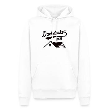 Dachdecker 2025 Beruf Dachdeckerei Lehre Lehrling - Männer Premium Bio Hoodie - Weiß - Vorne - Nico (187cm)