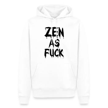 Zen As Fuck - Männer Premium Bio Hoodie - Weiß - Vorne - Nico (187cm)