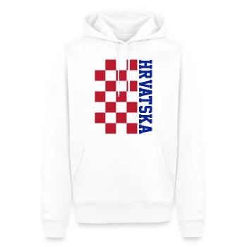 Hrvatska - Männer Premium Bio Hoodie - Weiß - Vorne - Nico (187cm)