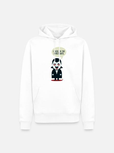 Little cheeky Vampire - Männer Premium Bio Hoodie - Weiß