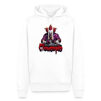 Tour de clown - Sweat à capuche Premium bio Homme - blanc - Devant - Nico (187cm)