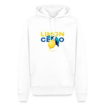 Limoncello Citrons Amalfi Italie Été - Sweat à capuche Premium bio Homme - blanc - Devant - Nico (187cm)