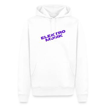 Elektro Musik - Männer Premium Bio Hoodie - Weiß - Vorne - Nico (187cm)