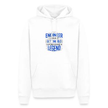 Engineer Gifts Engineer I Am Not Getting Old I Am - Men’s Premium Organic Hoodie - white - Front - Nico (187cm)
