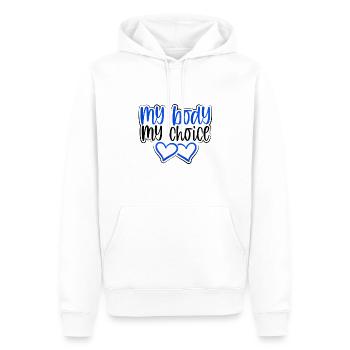 My Body My Choice Pro Choice Cadeau pour les droits des femmes - Sweat à capuche Premium bio Homme - blanc - Devant - Nico (187cm)