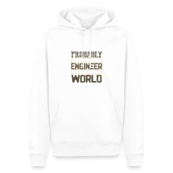 Ingenieur beschenkt wahrscheinlich die beste Technik in der - Männer Premium Bio Hoodie - Weiß - Vorne - Nico (187cm)