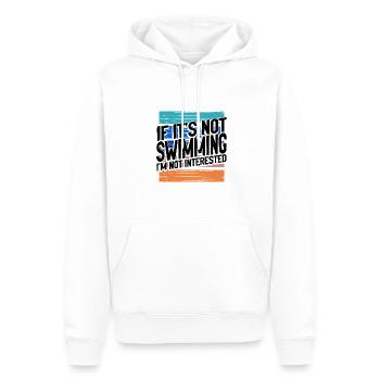 Cadeau de nageur si ce n’est pas la natation pas intéressé - Sweat à capuche Premium bio Homme - blanc - Devant - Nico (187cm)
