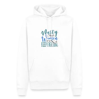Frauen Inspirierendes Geschenk Nasty Women Keep - Männer Premium Bio Hoodie - Weiß - Vorne - Nico (187cm)