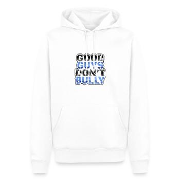 Anti-Mobbing-Geschenke Gute Jungs mobben nicht Anti - Männer Premium Bio Hoodie - Weiß - Vorne - Nico (187cm)