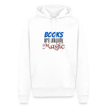 Cadeaux d’amoureux des livres Les livres sont un lecteur magique unique - Sweat à capuche Premium bio Homme - blanc - Devant - Nico (187cm)