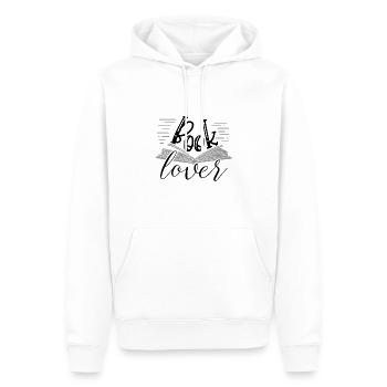 Bibliothécaire Idée cadeau Amusant Livre Amoureux Cadeau - Sweat à capuche Premium bio Homme - blanc - Devant - Nico (187cm)
