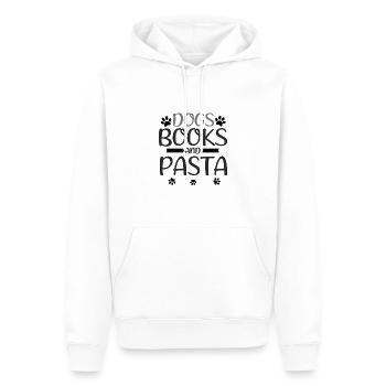 Hund Liebhaber Geschenke Hunde Bücher und Pasta Esser Geschenk - Männer Premium Bio Hoodie - Weiß - Vorne - Nico (187cm)
