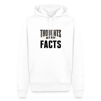 Les pensées sarcastiques ne sont pas des faits Idée cadeau sarcastique - Sweat à capuche Premium bio Homme - blanc - Devant - Nico (187cm)