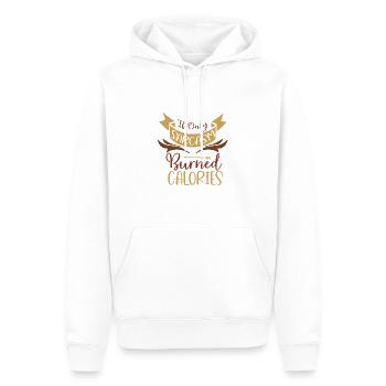 Sarkastisches Geschenk, wenn nur Sarkasmus Kalorien verbrennt - Männer Premium Bio Hoodie - Weiß - Vorne - Nico (187cm)