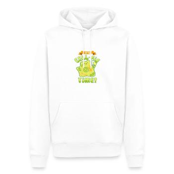Téléphone portable Humour C’est Cell Fie Time Selfie - Sweat à capuche Premium bio Homme - blanc - Devant - Nico (187cm)