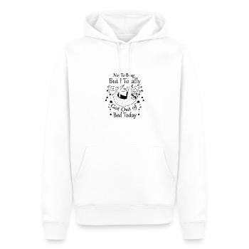 Mignon paresseux se vanter totalement sorti du lit aujourd’hui - Sweat à capuche Premium bio Homme - blanc - Devant - Nico (187cm)