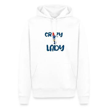 Mädchen Stuff Verrückter Lippenstift Lady Frau Geschenk - Männer Premium Bio Hoodie - Weiß - Vorne - Nico (187cm)