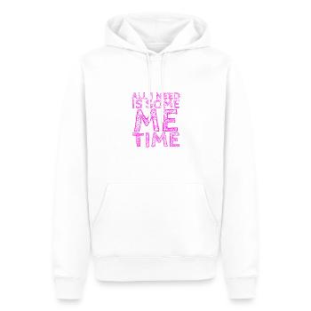 Sarcastic All I Need Is Me Time Introvert Gifts - Men’s Premium Organic Hoodie - white - Front - Nico (187cm)