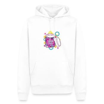 Bunte und lustige glückliche Pillen Sarkasmus Humor Geschenk - Männer Premium Bio Hoodie - Weiß - Vorne - Nico (187cm)