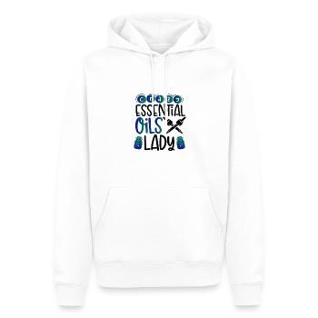 Crazy Essential Oils Lady Gifts Essential Oils - Men’s Premium Organic Hoodie - white - Front - Nico (187cm)